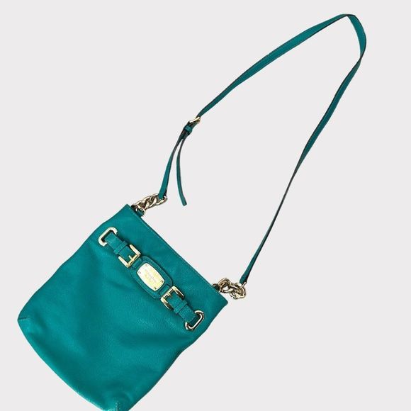 Michael Kors Cross Body Ostrich Print Chain Link Bag - Picture 3 of 10